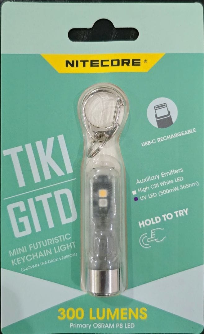 Customer photo review of TIKI (BLUE Glow In The Dark) - 300 lumens