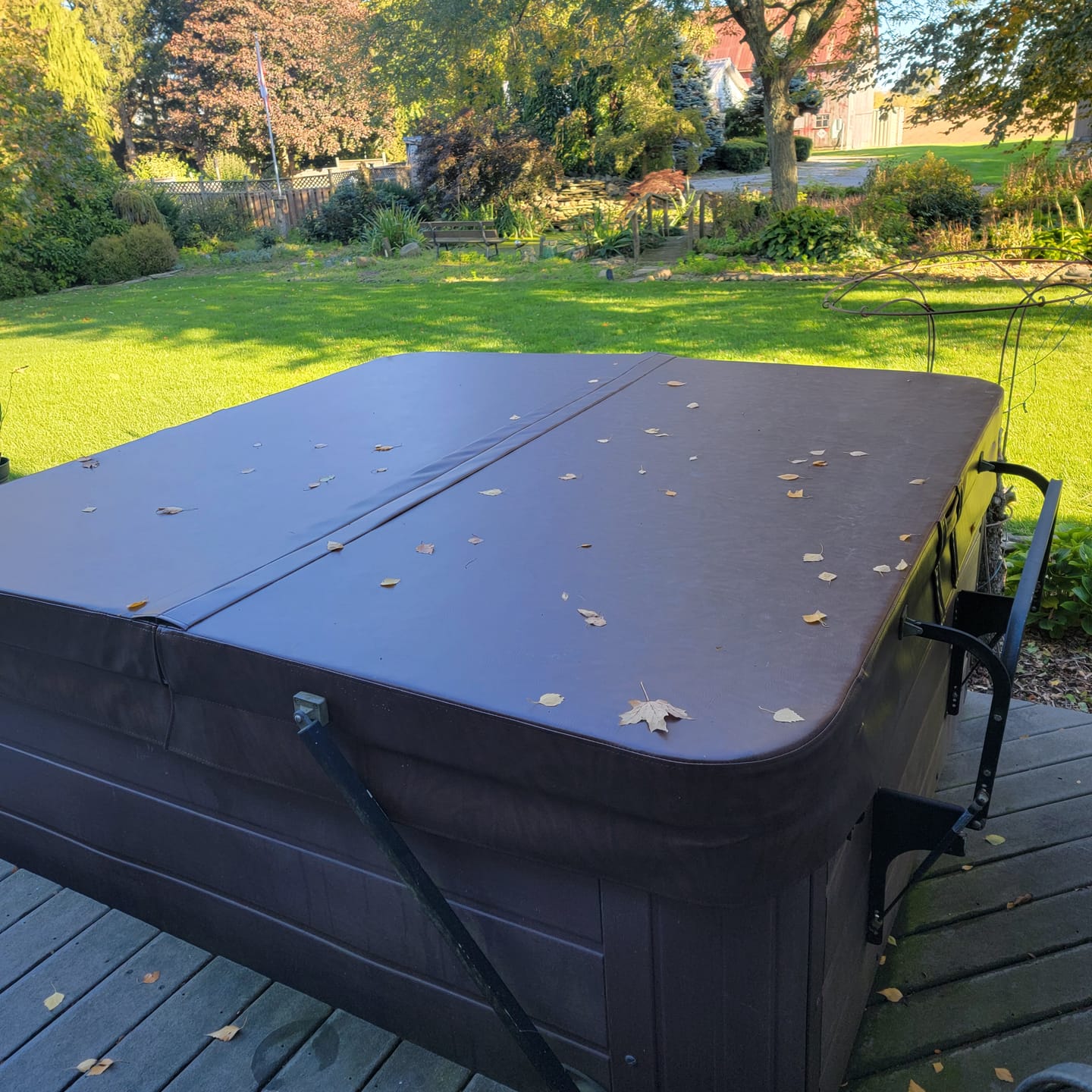 Customer photo review of Hot Spring Flair Hot Tub Replacement Cover | Premium Spa Covers