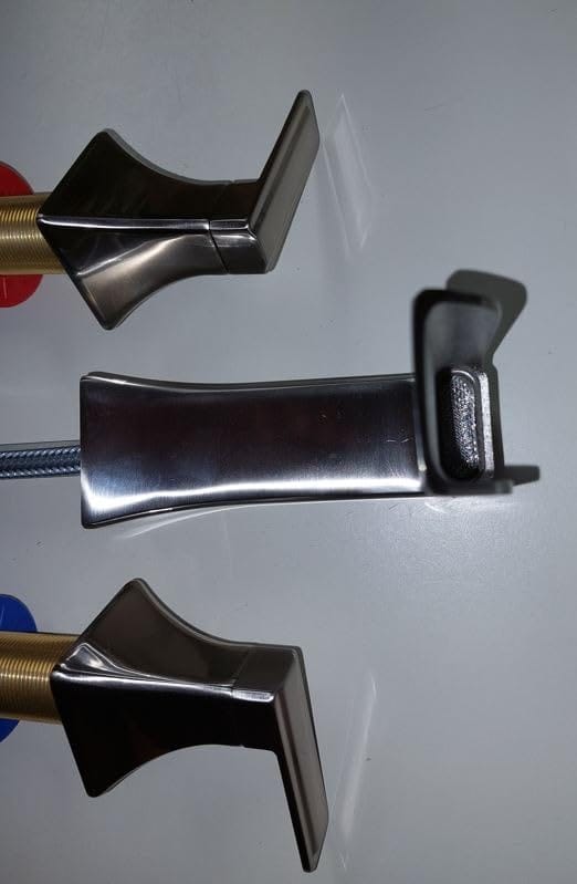 Customer photo review of Levanger - 8-Inch Square Modern Two-Handle Basin Faucet