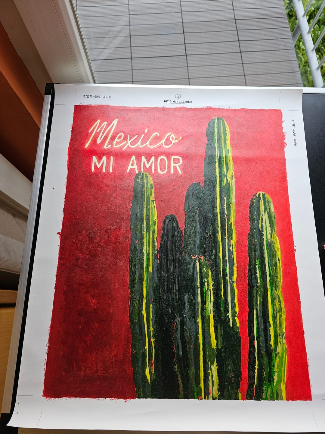 Customer photo review of Malen nach Zahlen - Mexico Mi Amor
