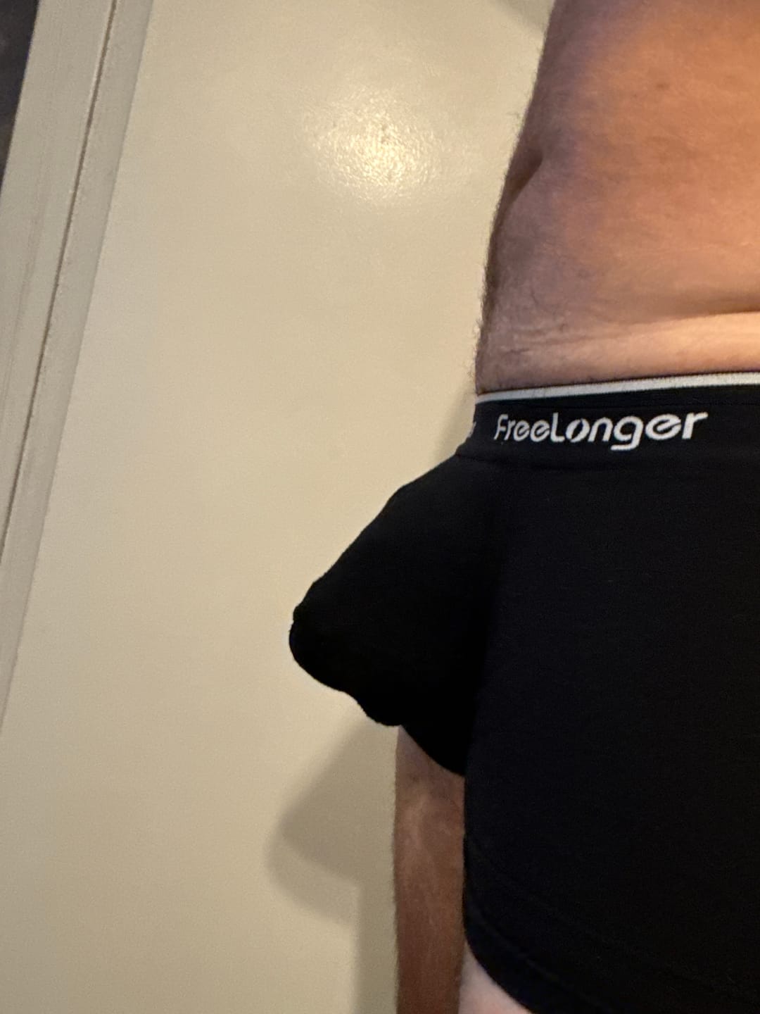 Customer photo review of FreeLonger Men's Comfy Separate Support Pouch Trunks