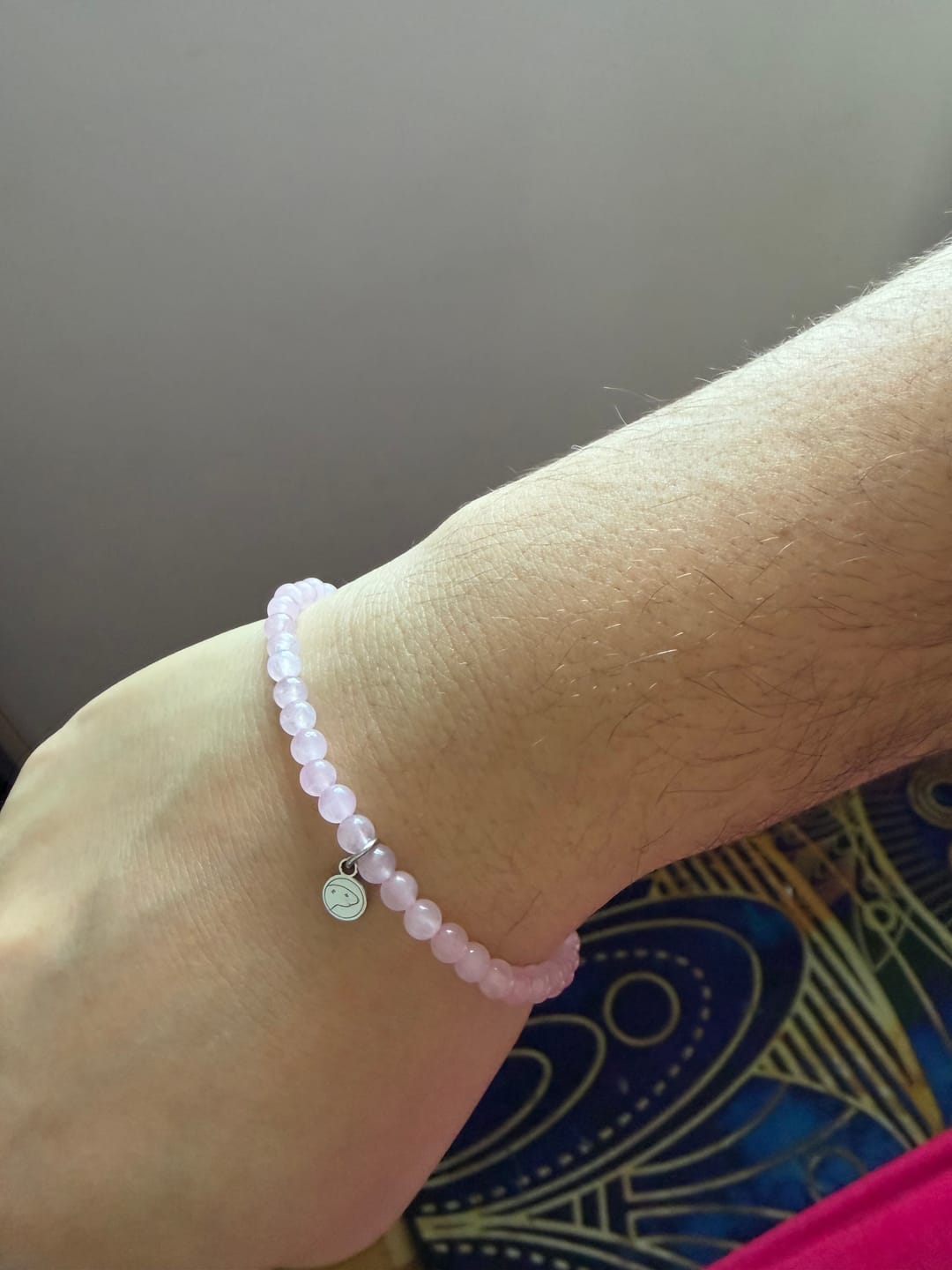 Customer photo review of Rose Quartz Bracelet Mini