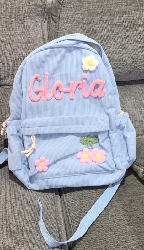 Customer photo review of K&C - Personalized Knitted Backpack