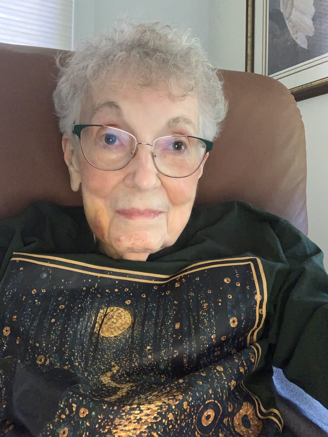 Customer photo review of Klimt Crow On Golden Road Long Sleeve T-shirt