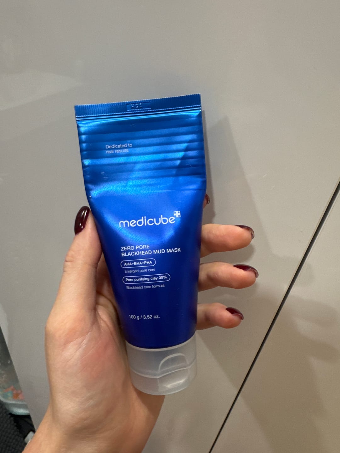 Customer photo review of Mālu maska dziļai poru attīrīšanai Medicube Zero Pore Blackhead Mud Mask