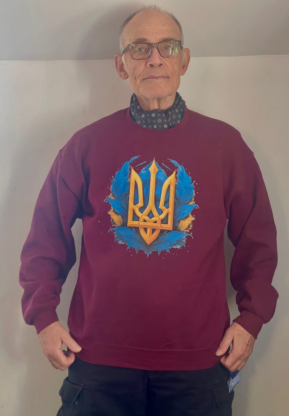 Customer photo review of Winged Trident Sweatshirt