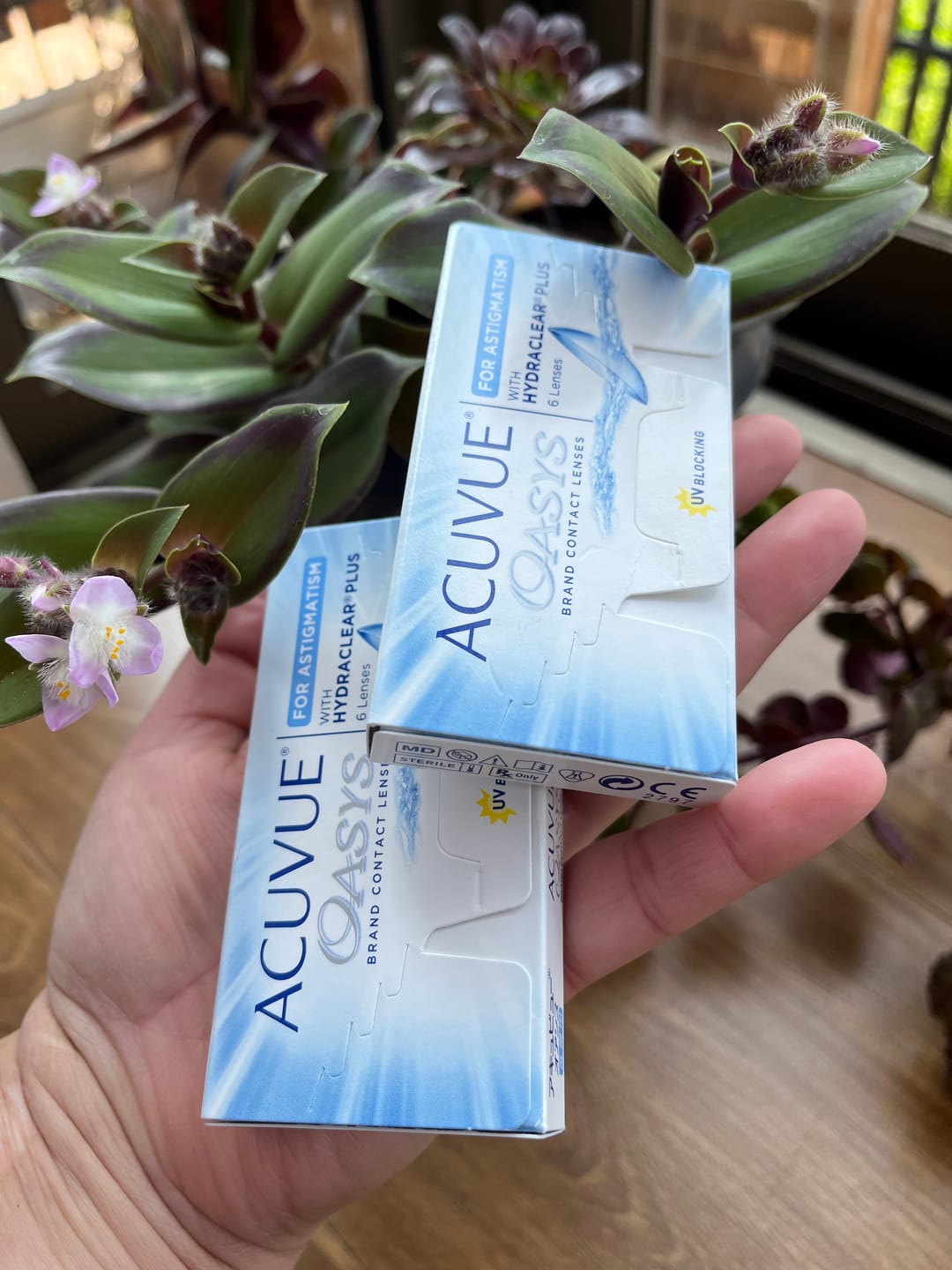 Customer photo review of Acuvue Oasys Astigmatísmo (tórico) con Hydraclear Plus
