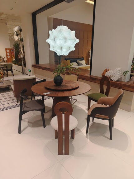 Customer photo review of Star Shaped Pendant Light, White Dimpled Shade, 60 cm Wide