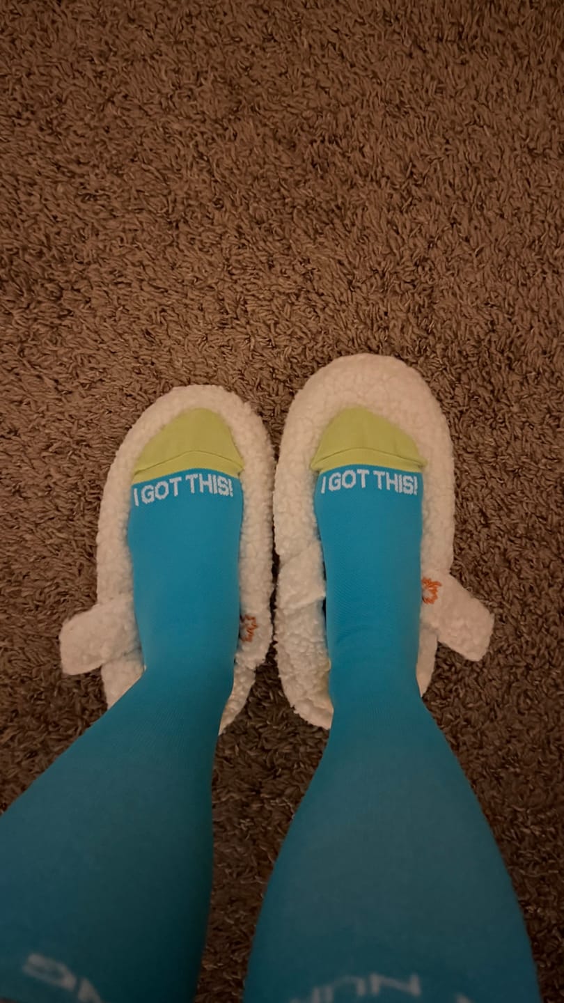 Customer photo review of NurseStrong Performance Compression Socks