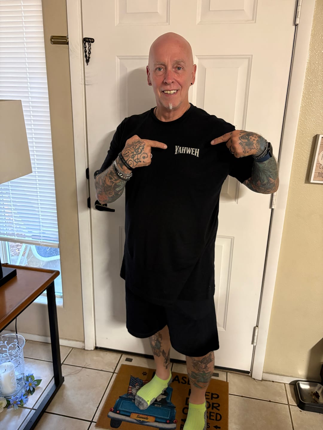 Customer photo review of Yahweh Graphic T-Shirt