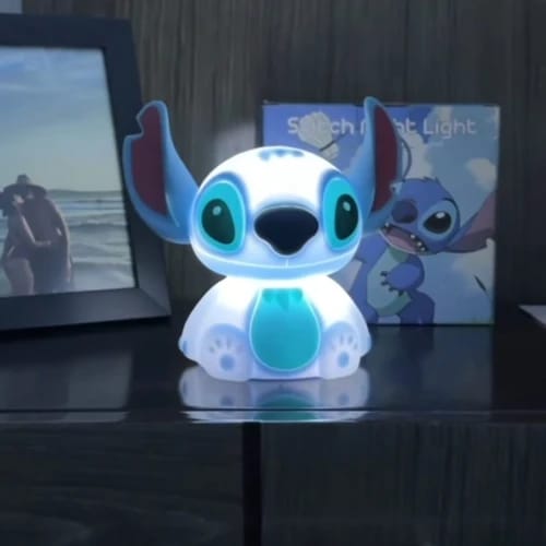 Customer photo review of Lámpara LED recargable de Stitch