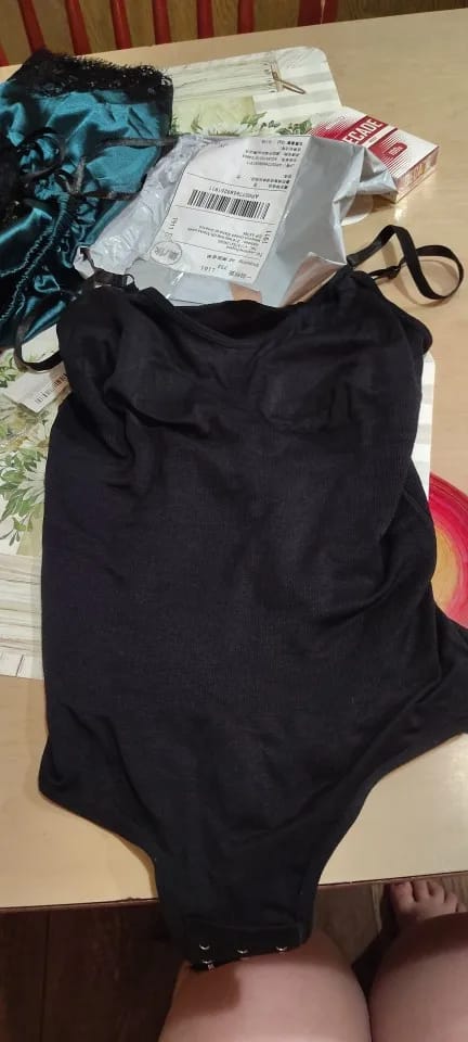 Customer photo review of Seamless Shaping Bodysuit – The Shapewear No One Knows You're Wearing