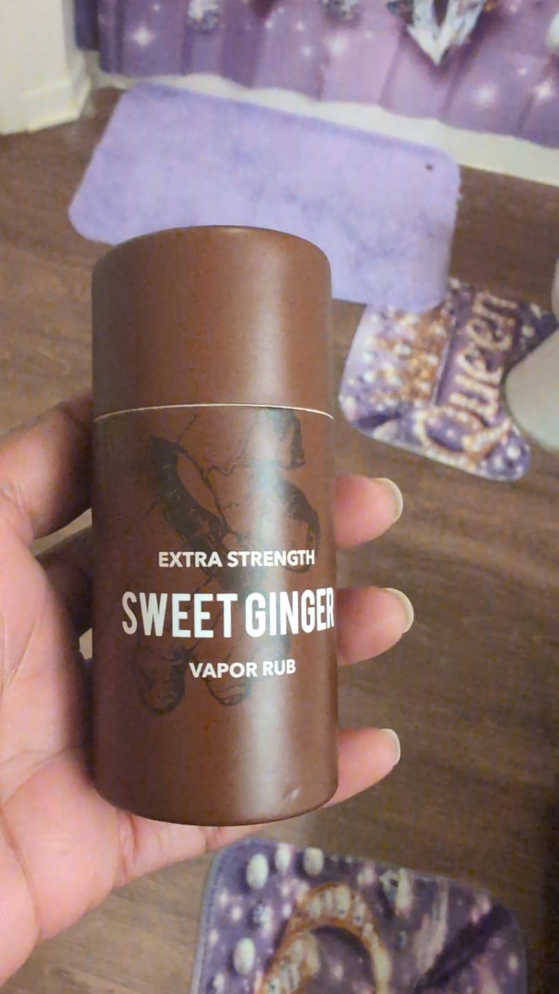 Customer photo review of Extra Strength Sweet Ginger Vapor Rub Stick