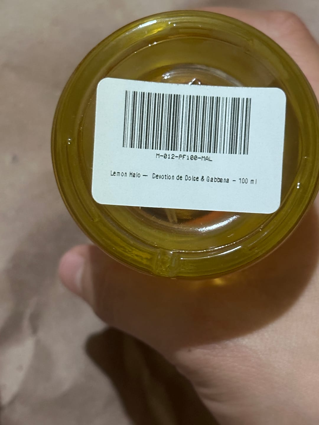 Customer photo review of Lemon Halo — Inspirado en Devotion de Dolce & Gabbana