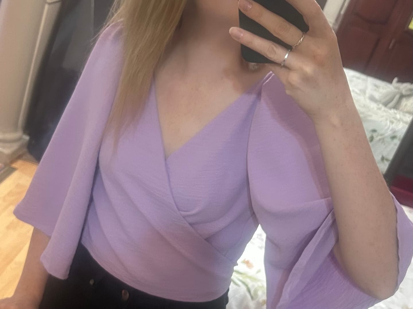 Customer photo review of ANNA BLOUSE | LILAC
