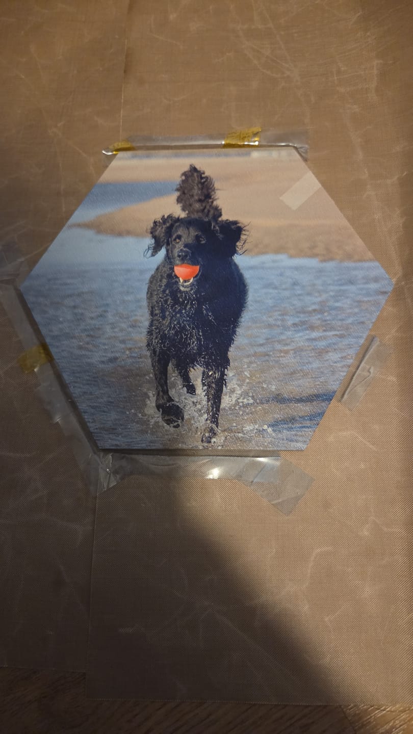 Customer photo review of MDF fotolijst Hexagon (kies uw maat)