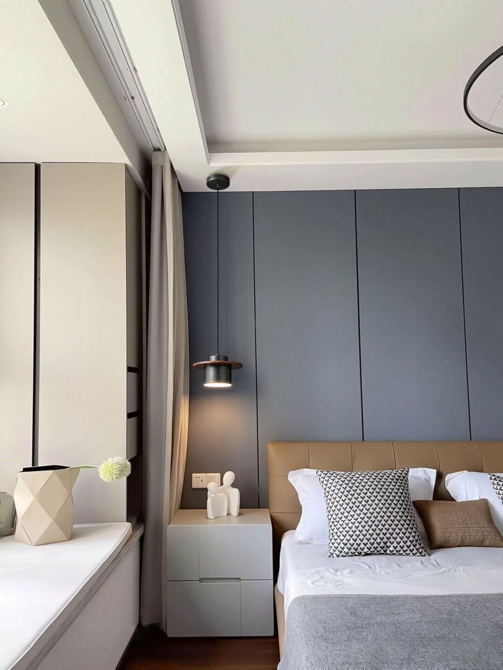 Customer photo review of Walnut Pendant Light, Brass or Black Finish, Compact 20 cm