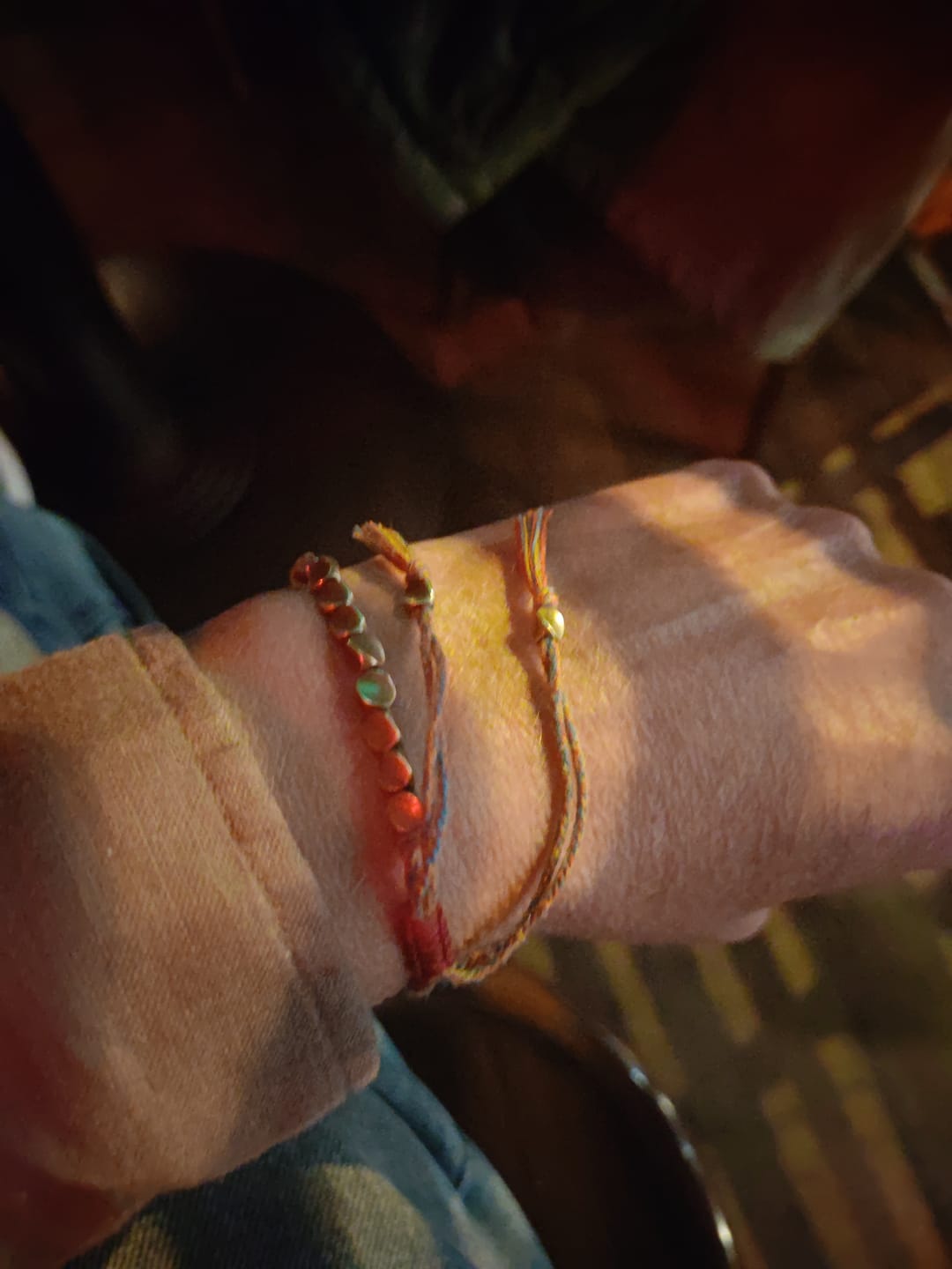 Customer photo review of Bracelet Tibétain Porte-Bonheur