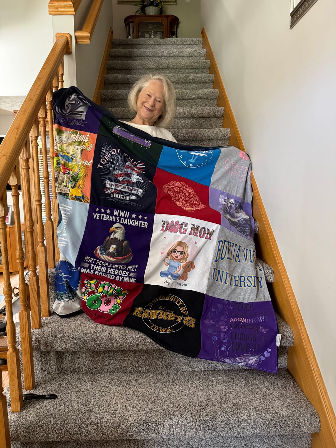 Customer photo review of Project Repat T-Shirt Quilt