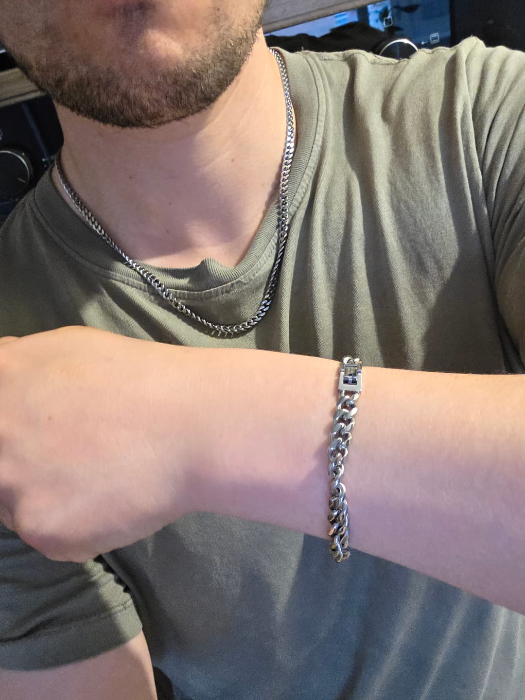 Customer photo review of Pulsera Cuban 8mm