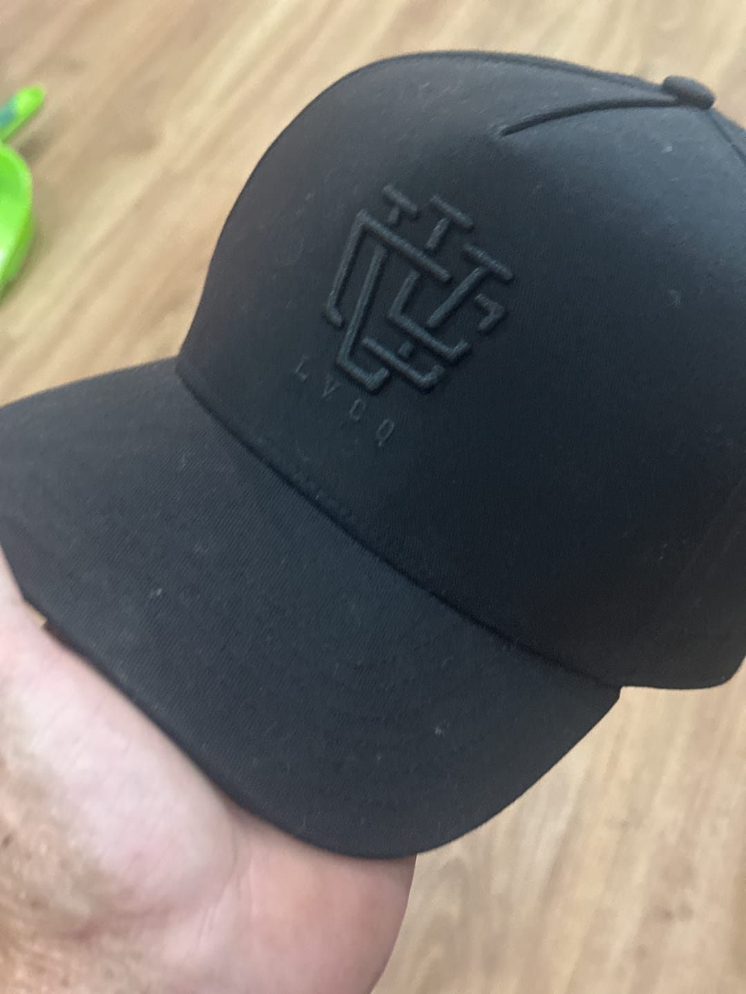 Customer photo review of DEEP FIT LVCO "Blk on Blk" A-Frame Snapback