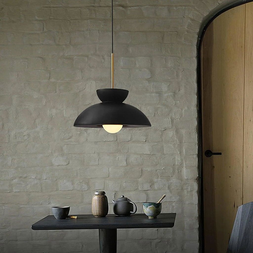 Customer photo review of Resin Dome Pendant Light for Dining Table, 34 cm, Upturned