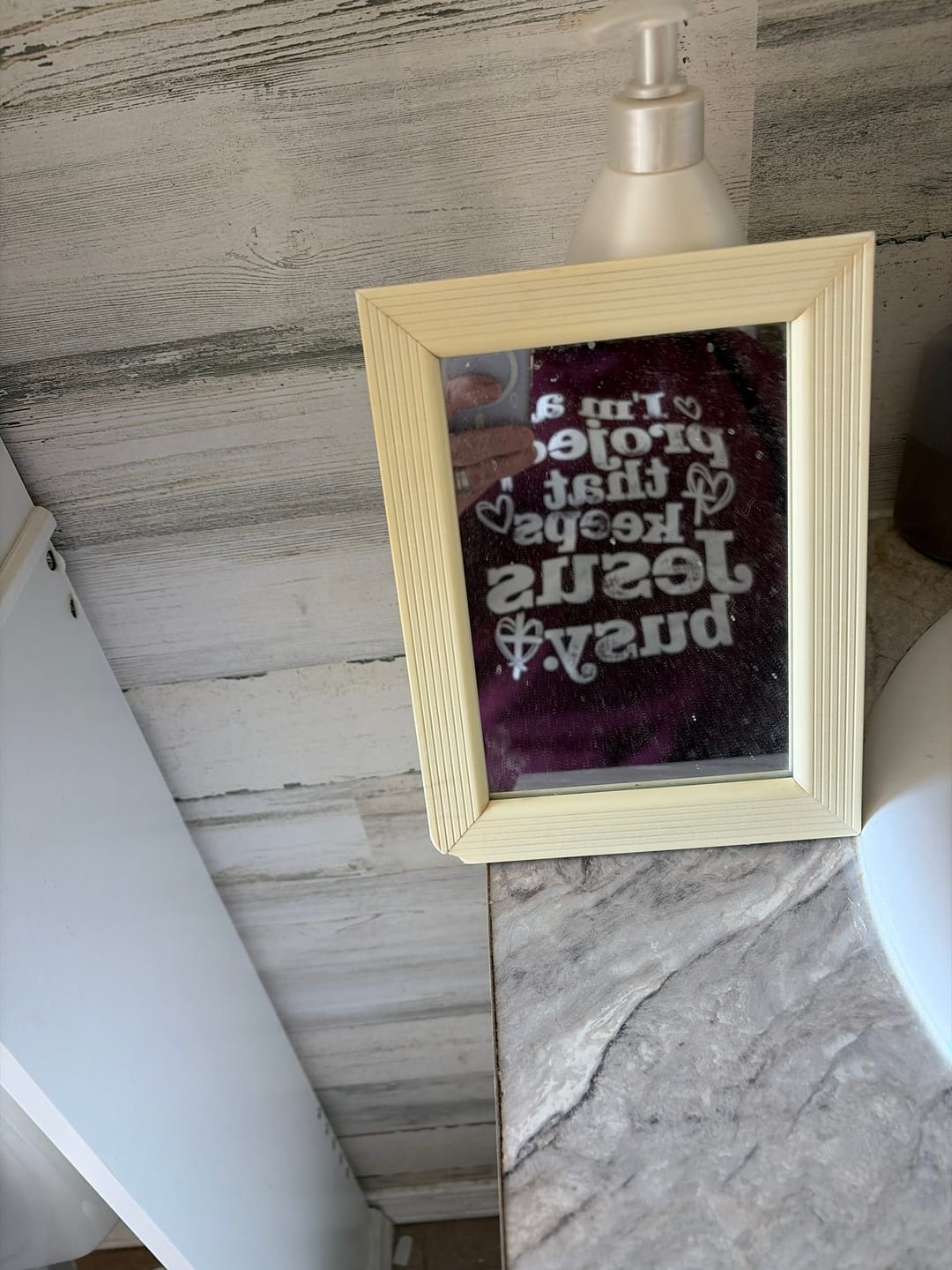 Customer photo review of A Project Sweatshirt (Distressed Design)