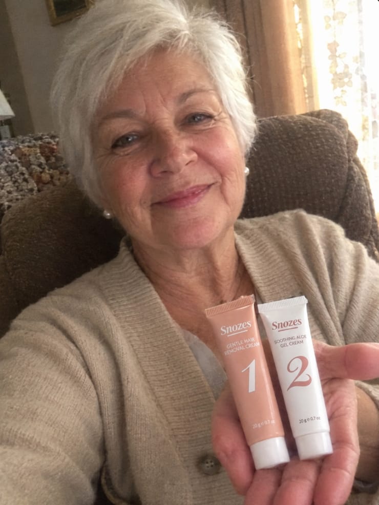 Customer photo review of Facial Hair Removal Kit