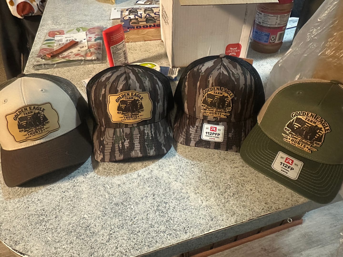 Customer photo review of Richardson 112 Custom Leather Patch Hats
