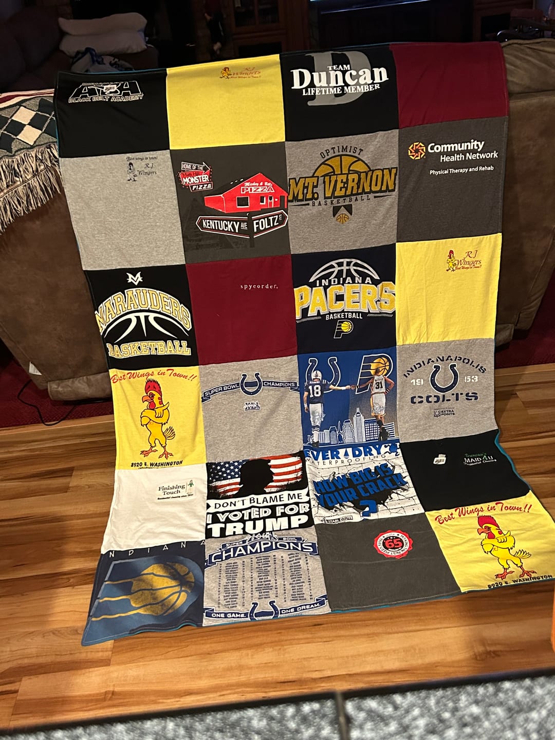 Customer photo review of Project Repat T-Shirt Quilt