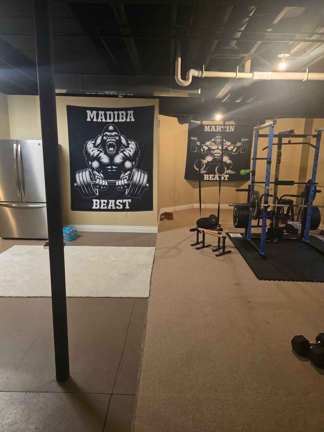 Customer photo review of Personalized Gym Flag Gorilla Beast Mode 11343