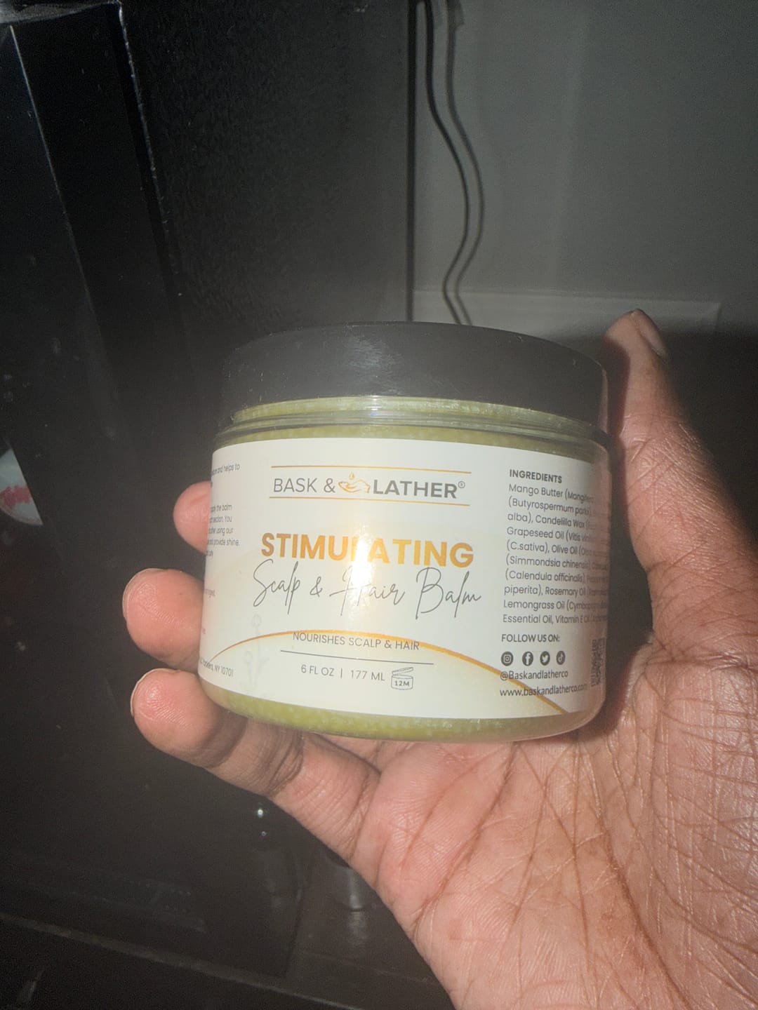 Customer photo review of BALM - Stimulating Scalp & Hair Balm