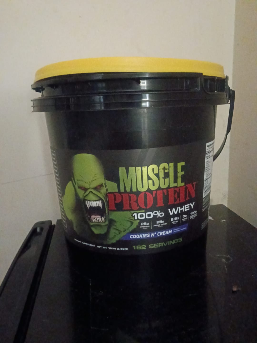 Customer photo review of Whey Protein Powder Bucket