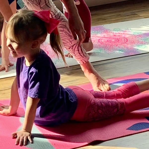 Customer photo review of Pink Mandala Kid's Leggings