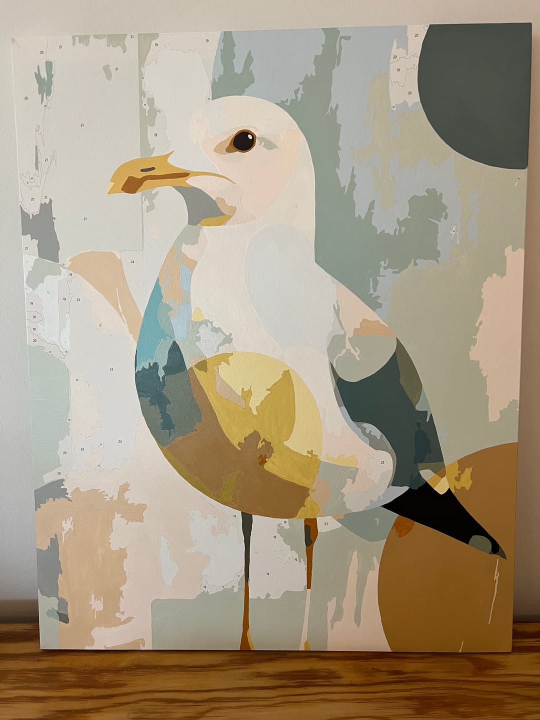Customer photo review of Malen nach Zahlen - Neugierige Möwe