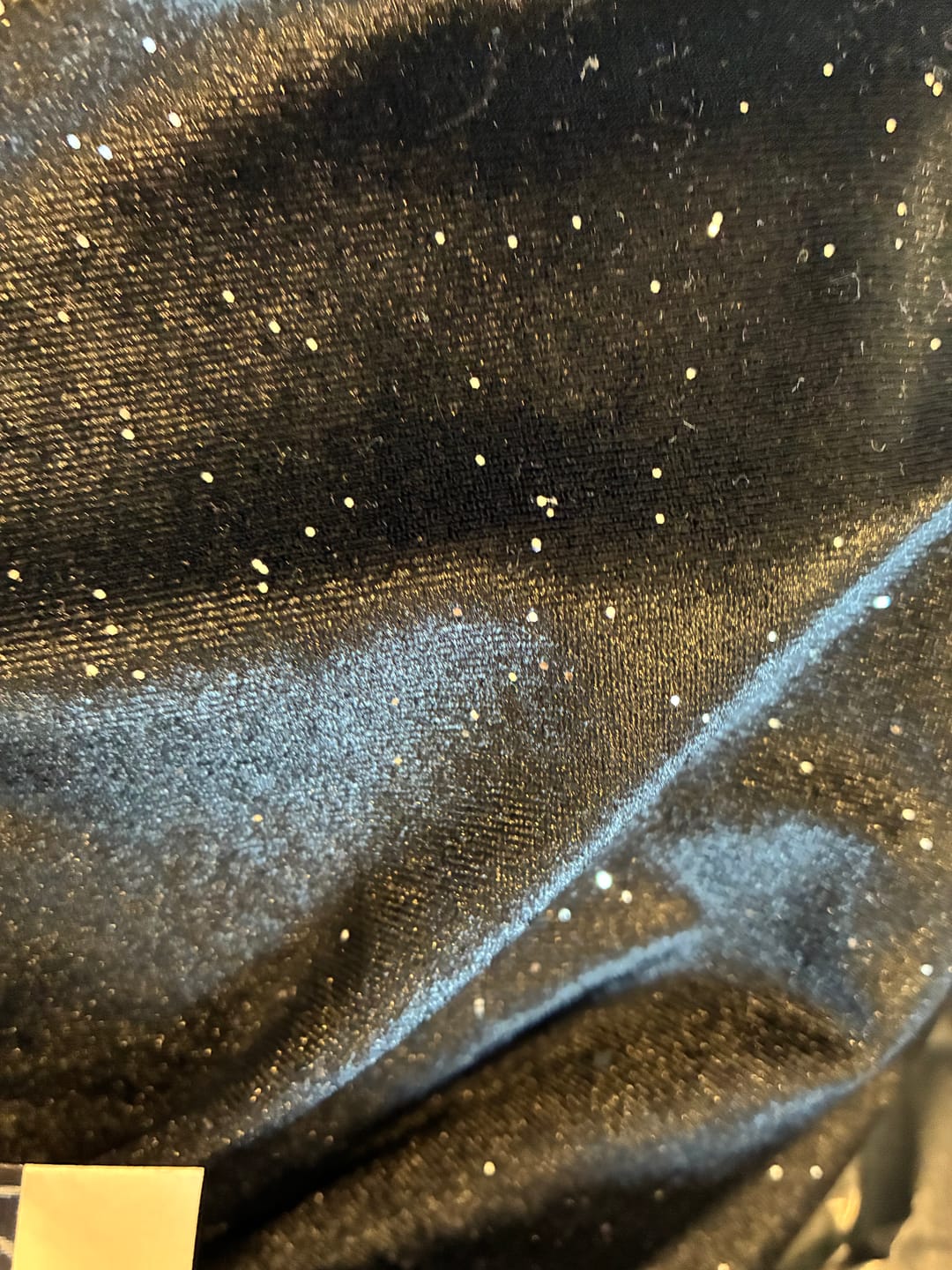 Customer photo review of Sparkly Plain Velvet Fabric