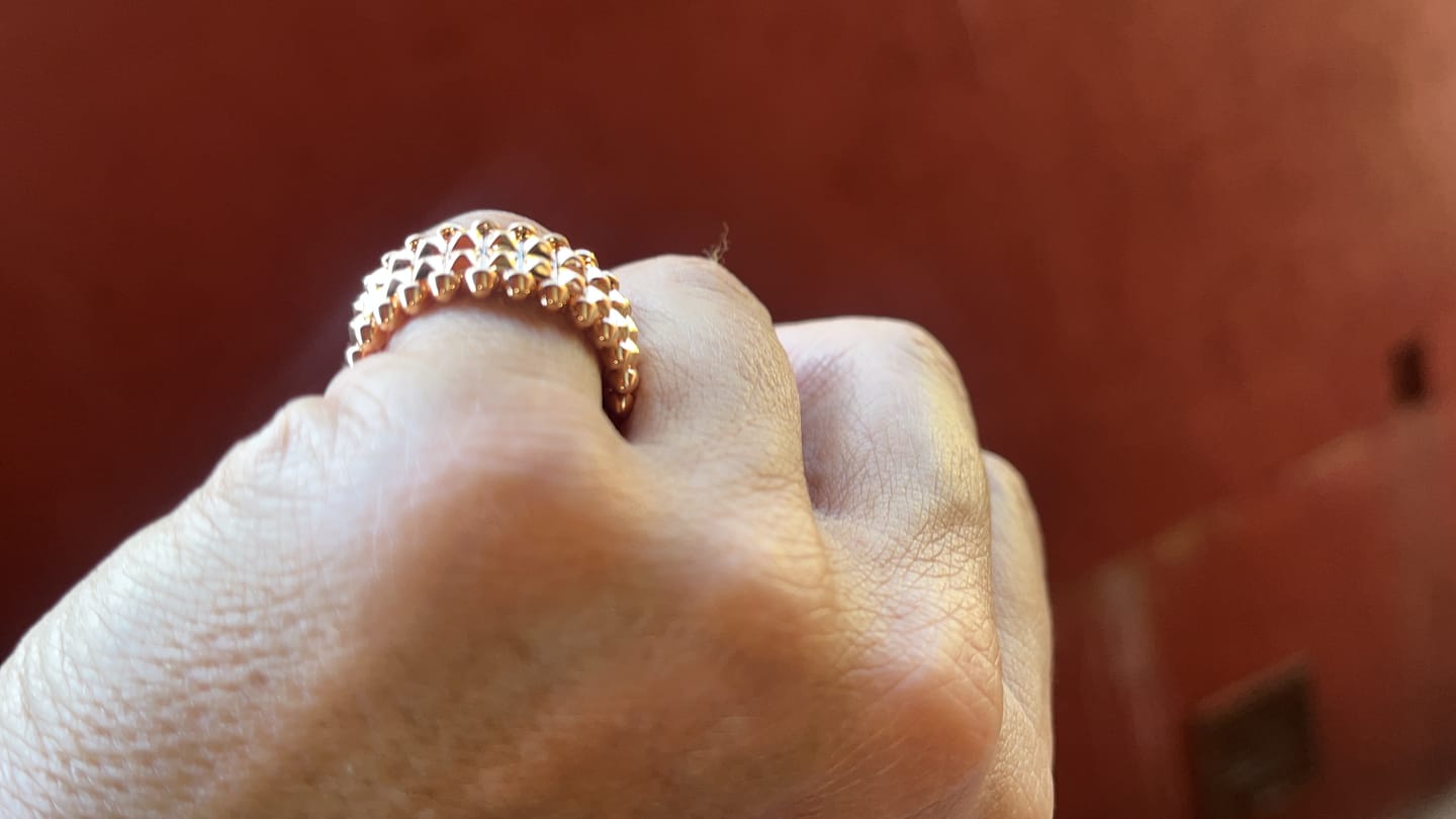 Customer photo review of CLASH RING DOUBLE ROW 9.2MM