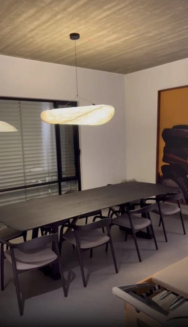 Customer photo review of Wavy Cloud Pendant Light, White Fabric Shade, LED, 30–100 cm