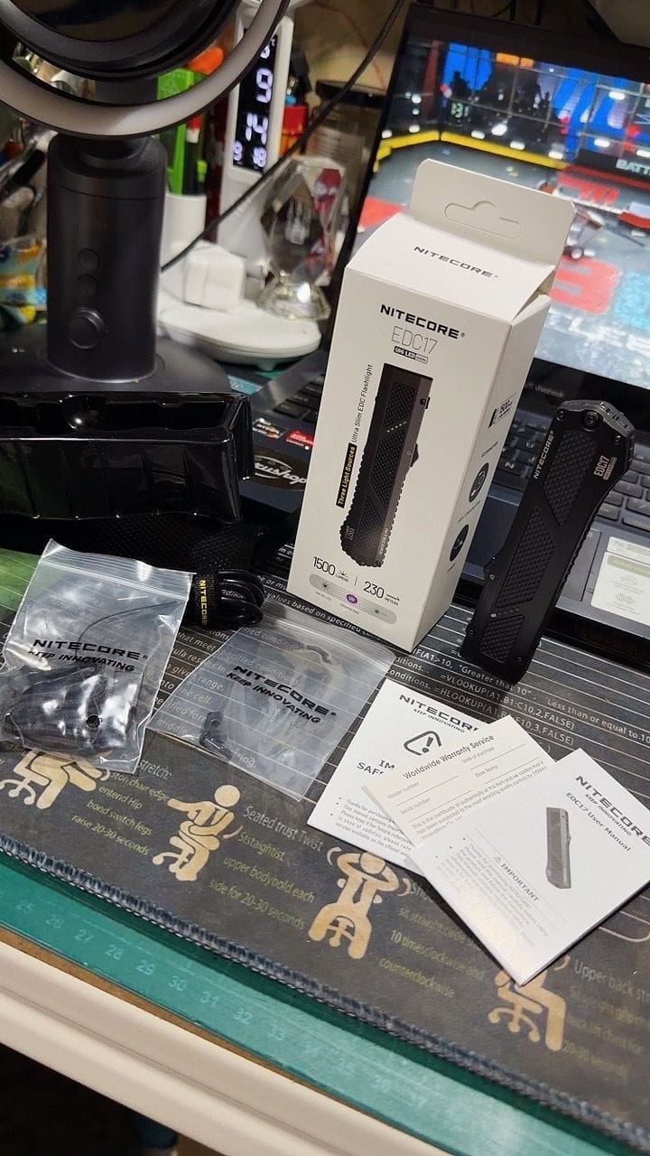 Customer photo review of EDC17 - 1500 lumens (UV+Green Laser)
