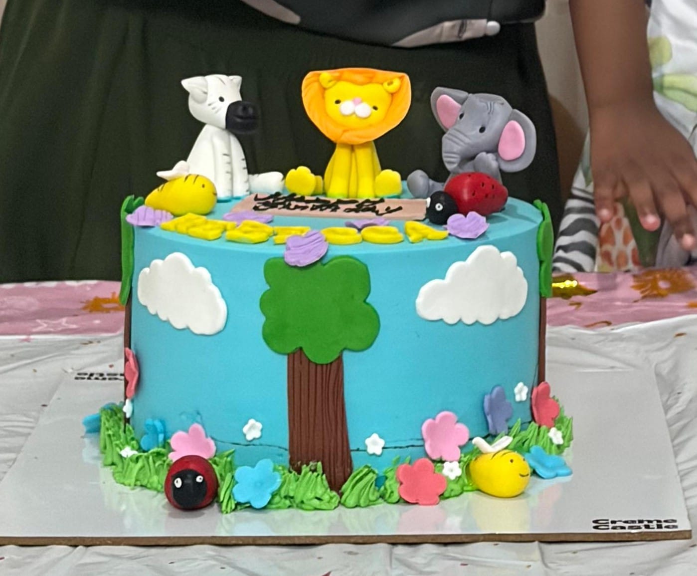 Customer photo review of Jungle Theme Cake for Kids