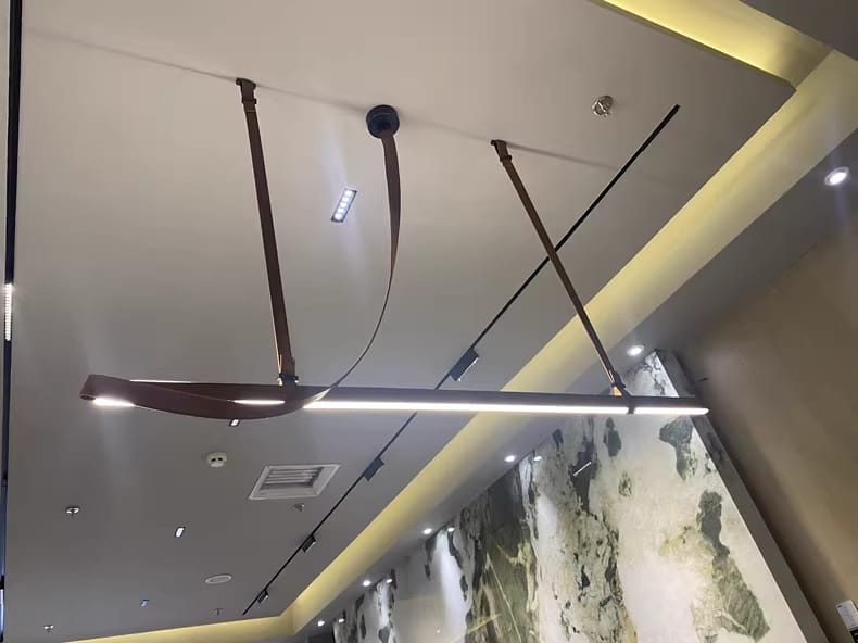 Customer photo review of Leather Strap Linear Pendant Light, Integrated LED, 140 to 240 cm