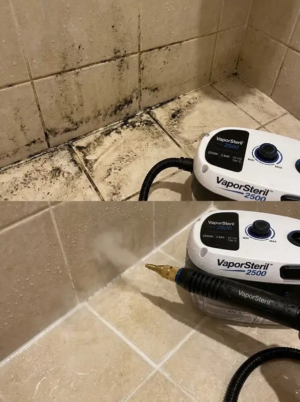 Customer photo review of VAPORSTERIL™ 2500 · Limpiador a vapor, sin fregar tanto
