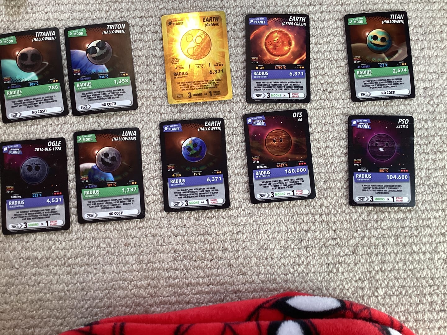 Customer photo review of SolarCards Booster Pack 2nd Edition