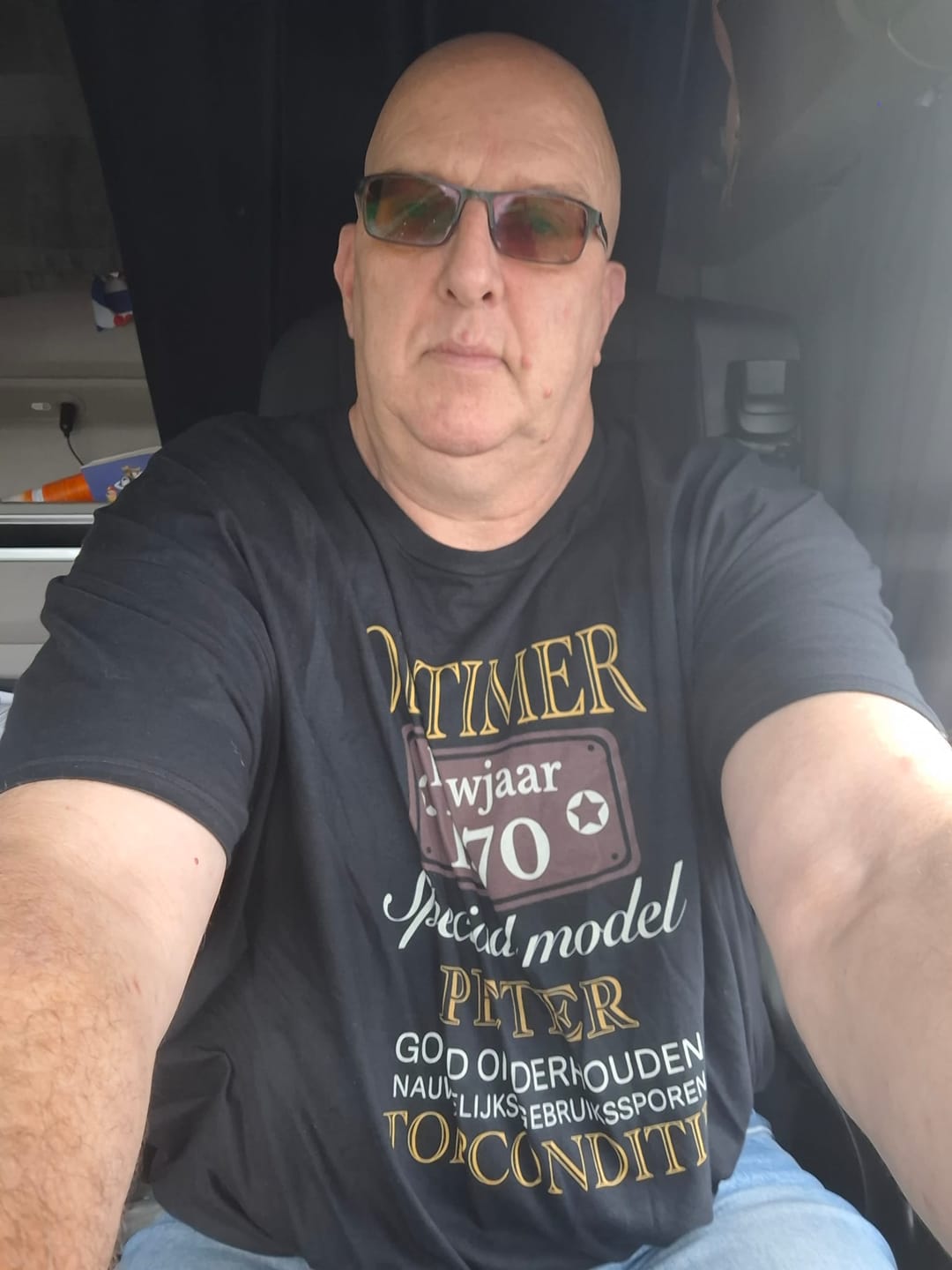 Customer photo review of Oldtimer Speciaal model - Personaliseerbaar T-shirt