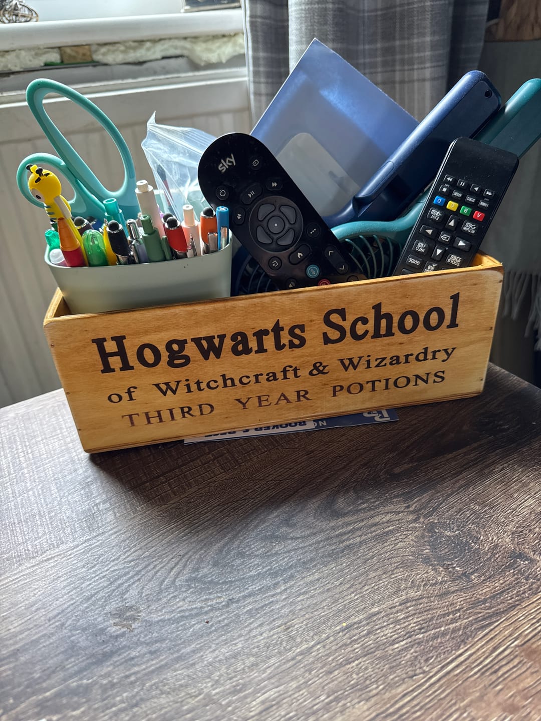 Customer photo review of Wooden Box - Hogwarts School