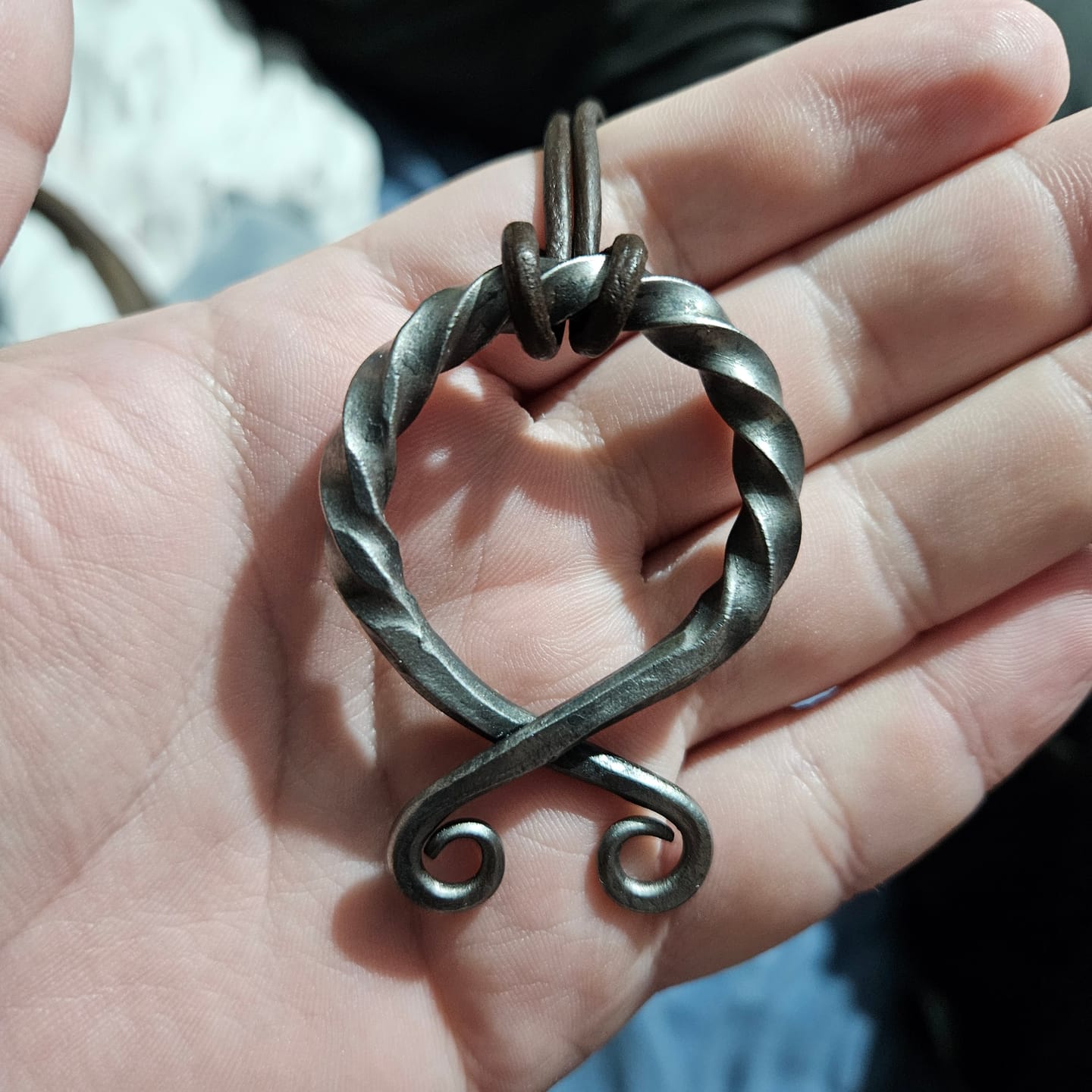 Customer photo review of Troll Cross Pendants