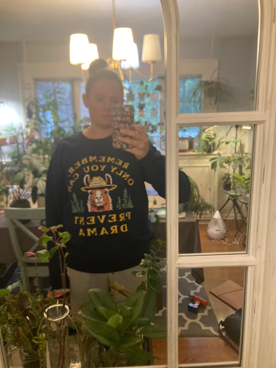 Customer photo review of Only You Can Prevent Drama Sweatshirt