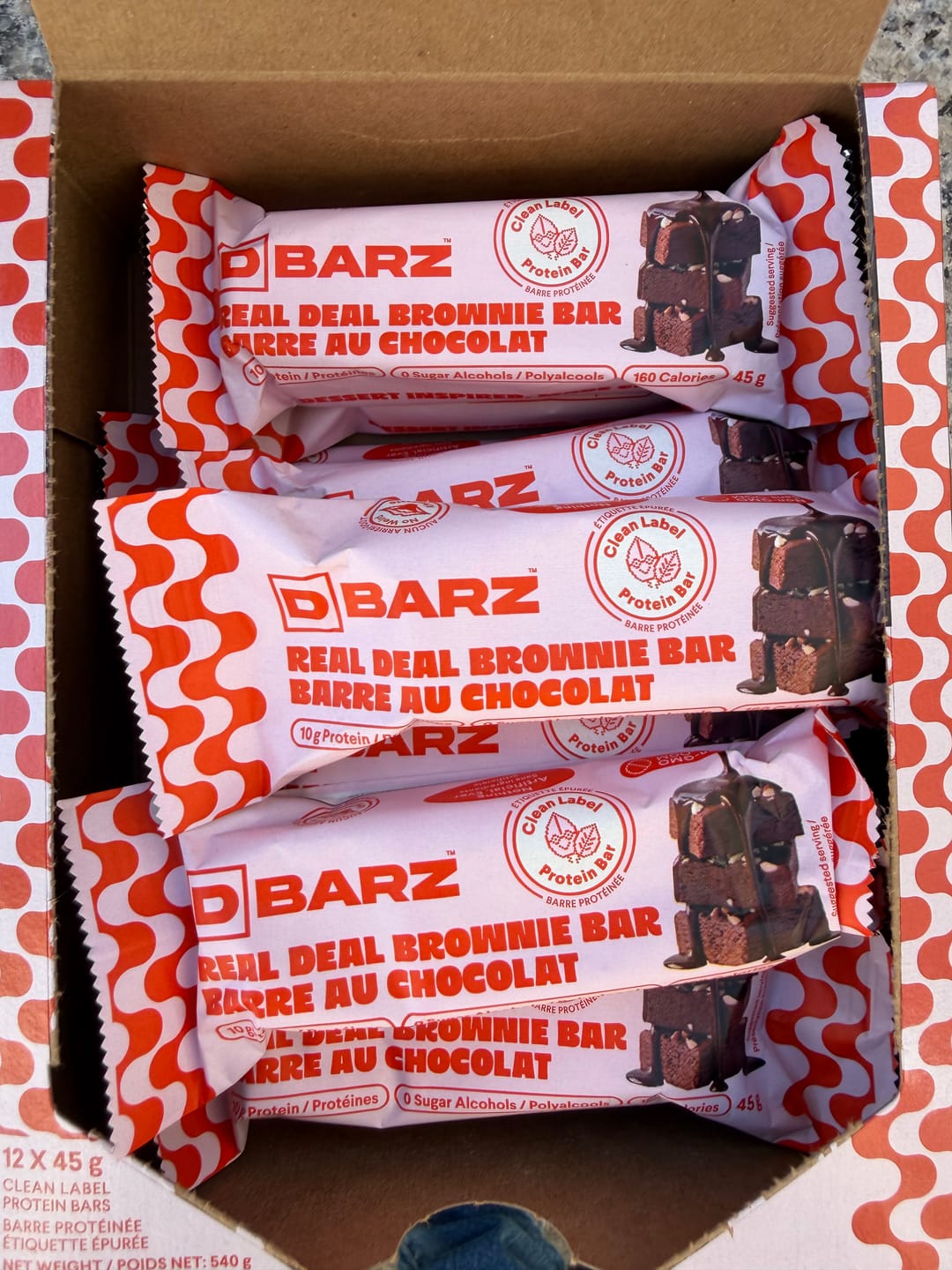 Customer photo review of DBARZ Real Deal Brownie Bar - 12 Pack