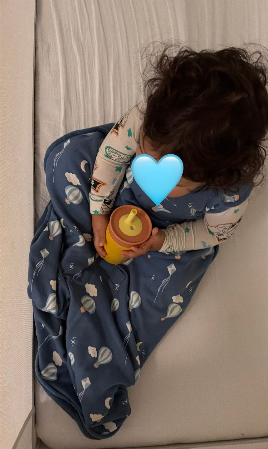 Customer photo review of 4 Season® Ultimate Baby Sleep Bag, Merino Wool & Organic Cotton, Hot Air Balloon