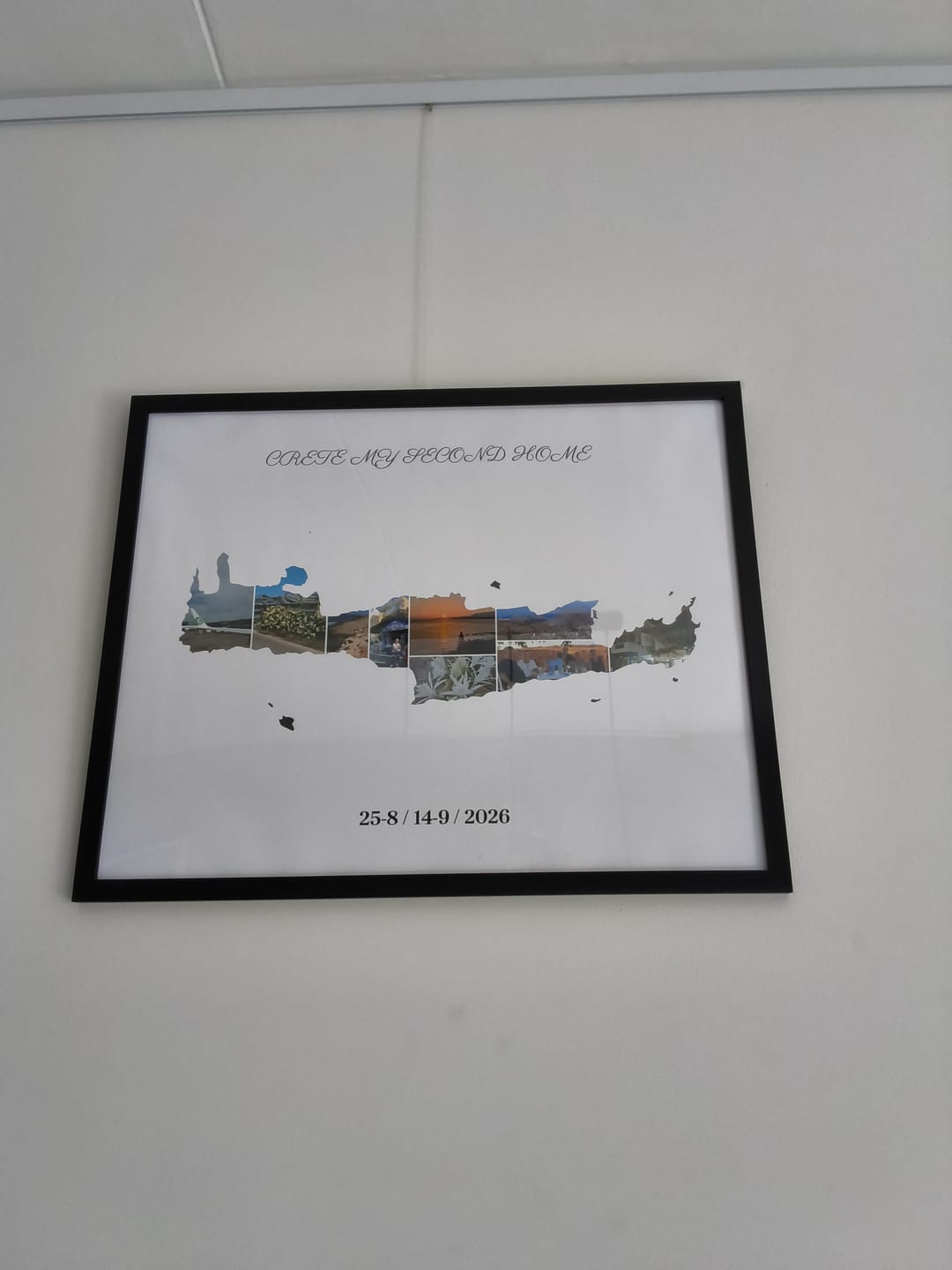 Customer photo review of Gepersonaliseerde reisposter - Foto collage in vorm van continent of land